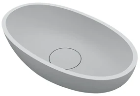 Riho Escala ovale waskom solid surface wit mat