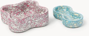 Decoratieve schalen Elara van kunstmarmer, 2-delig