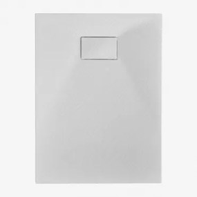 Rechthoekige Antislip En Extra Platte Smc-hars Douchebak Soho Wit & 90 X 70 Cm - Sklum