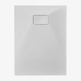 Rechthoekige Antislip En Extra Platte Smc-hars Douchebak Soho Wit & 90 X 70 Cm - Sklum