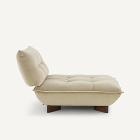 Modulaire fauteuil in stonewashed fluweel, KAORI