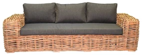 Sabuga 3-zitsbank naturel rotan