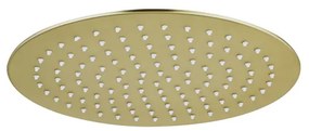 Fortifura Calvi Hoofddouche 25cm rond 6mm Geborsteld Messing PVD (Goud) SW720555