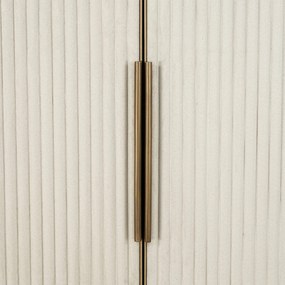 Richmond Interiors Tivoli Boogkast Beige Goud - 90x45x212cm.