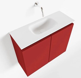 Mondiaz Ture 60cm toiletmeubel fire met wastafel talc midden geen kraangat