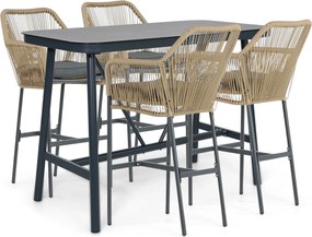 Barset 4 personen 150 cm Rope Taupe De Laan Projects