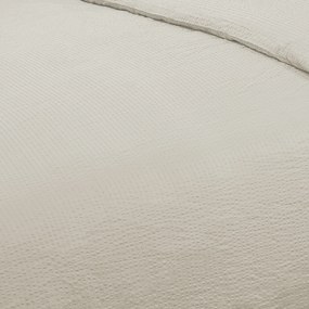Dekbedovertrek Seersucker - 100% katoen - 200x200/220 - beige