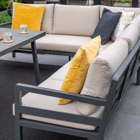 Garden Impressions Markus lounge dining set 4-delig links - desert sand