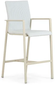 Barstoel Aluminium/textileen Taupe-naturel-bruin Lifestyle Garden Furniture Rome
