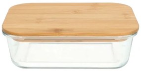 Vershoudschaal, glas en bamboe, 730 ml