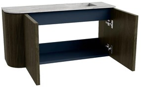Mondiaz Joya DLux 80cm toiletmeubel ronding links shadow met wastafel faye rechts zonder kraangat glace
