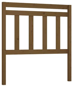 vidaXL Hoofdbord 106x4x100 cm massief grenenhout honingbruin