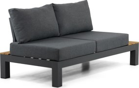 Loungeset 5 personen Aluminium/Teak Grijs Lifestyle Garden Furniture Vittoria