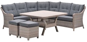Garden Impressions Nova lounge dining set 6-delig - mystic grey