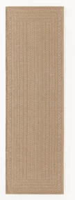 Handgeweven in- & outdoor loper Anil met geometrisch patroon
