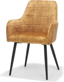 Eetkamerstoel - Donovan - stof Adore goud