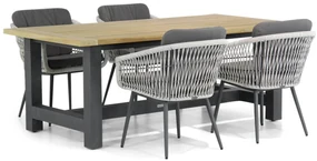 Tuinset 4 personen 200 cm Rope Wit Lifestyle Garden Furniture Western/San