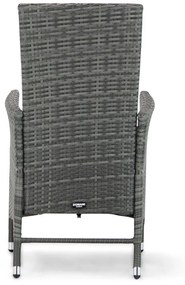 Domani Furniture Beluga Dining Tuinstoel Verstelbaar Wicker Grijs