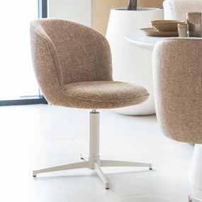 Eleonora Molly Draaibare Eetkamerstoel Mosterd Met Beige Poten
