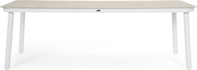 Dining Tuintafel rechthoekig 220x90 cm Wit Tavona