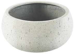 Pot Grigio Low Balloon antique white