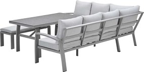 Garden Impressions Cameron lounge dining set 4-delig links - valley sand