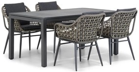 Tuinset 4 personen 160 cm Wicker Taupe Lifestyle Garden Furniture Dolphin/Concept