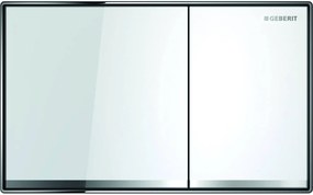 Geberit Sigma 60 bedieningspaneel glas wit voor Sigma reservoirs 8cm (UP720) en 12cm (UP320)