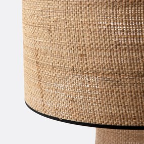 Tafellamp in raffia, Dolkie