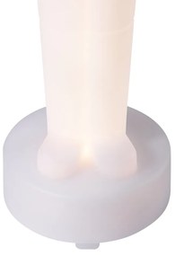 Tafellamp wit incl. LED dimbaar en oplaadbaar RGBW-IC - Nutcracker IP54