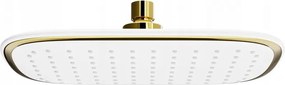 Mexen D-49 regendouche 25x19 cm, wit/goud - 79749-25
