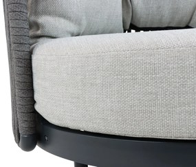 Stoel en Bank Loungeset 2 personen Aluminium/rope Grijs  Santika Furniture Santika