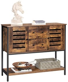 Nancy's Tilburry Opbergkast - Commode Kasten - Industriële Kast - Dressoir - Kast met 6 Lades - 100 x 35 x 84,5 cm (L x B x H)