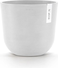 Ecopots bloempot Oslo 25 - Rond - Pure White - Diameter 25 x H21,8 cm