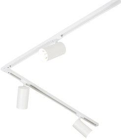 Modern railsysteem met 5 Spot / Opbouwspot / Plafondspots wit 1-fase GU10 70mm - Iconic Jeana Luxe GU10 Binnenverlichting Lamp