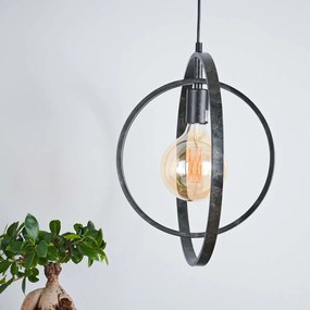 Cirkel Hanglamp Metaal Zwart