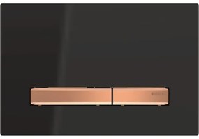 Sigma 50 bedieningsplaat - knoppen rood/goud - glans zwart