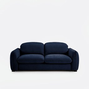 3-zits slaapbank in gemêleerd polyester, met hoofdsteunen, ISLA