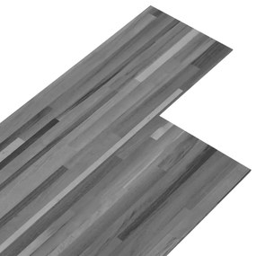 vidaXL Vloerplanken zelfklevend 5,02 m² 2 mm PVC gestreept grijs