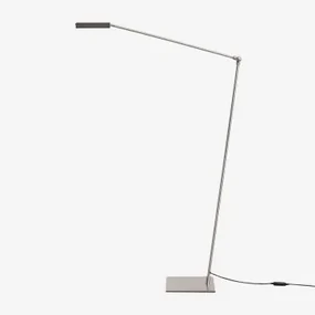 Led Staande Lamp In Ijzer Valtyn Grijs – Chroom - Sklum