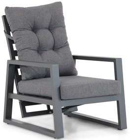 Stoel en Bank Loungeset Aluminium Grijs 4 personen Lifestyle Garden Furniture Batala