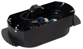 Afgeronde inbouwspot zwart GU10 50mm 2-lichts - Hubs Modern GU10 ovaal Binnenverlichting Lamp