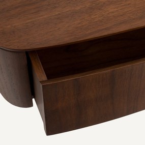 Hangend nachtkastje in walnoot of eikenfineer, WILLOW