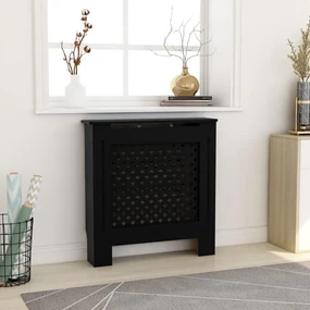 vidaXL Radiatorombouw 78 cm MDF zwart