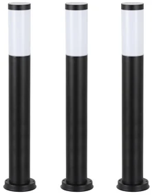 Lech zwart 2 set 3 stuks tuinlamp Tuinverlichting Zwart