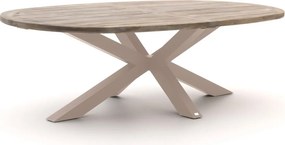 Tuin eettafel ROUGH | Ovaal | Tuintafel Teakhout | 240x120cm | 6 personen | Kees Smit Tuinmeubelen