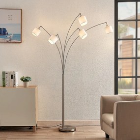 Stannis booglamp, Texil, 5-lamps - lampen-24