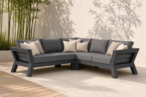 Hoek loungeset 5 personen Aluminium Grijs  Santika Furniture Santika Yovita