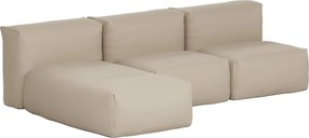 Soft Zitzak Outdoor 3 Seater + Lounger - Bouclé Beige