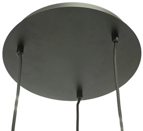 By-Boo Shona Round Trapse Hanglamp Amberglas